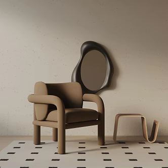 modern leisure chair 3d model
