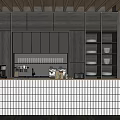 Modern Bar Cafe Reception Cafe Bar 3d model