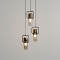 Modern chandelier glass chandelier bedside chandelier 3d model