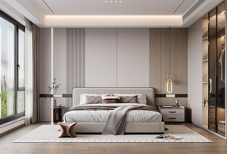 Modern Bedroom Master Room 3d model