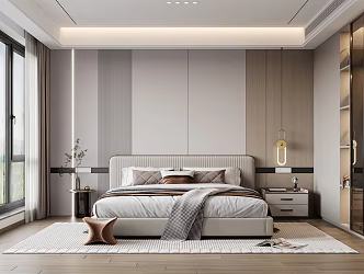 Modern Bedroom Master Room 3d model