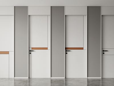 Modern swing door single door combination model