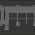Industrial Platform Structure With Metal Frame Staircase Railing And Support Columns