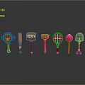 Colorful Household Tools With Various Designs And Functional Shapes For Daily Use