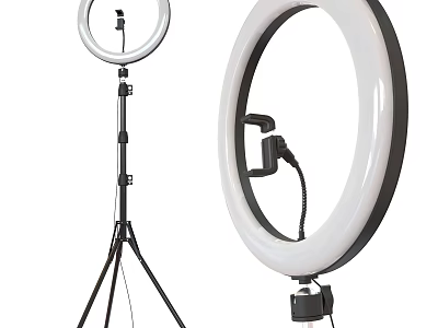 Adjustable LED Ring Light With Tripod Stand For Photography And Video Recording 3d model