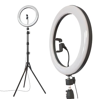 Adjustable LED Ring Light With Tripod Stand For Photography And Video Recording 3d model