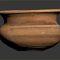 Handcrafted Terracotta Pottery With Round Rim And Textured Earth Tone Surface