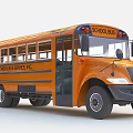 Various Types of Modern City Buses Including School Bus and Double Decker