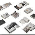 Open Books and Magazines Collection with Various Pages and Cover Designs