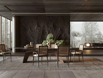 Modern Restaurant Home Restaurant 3d model