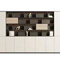 Modern Minimalist Bookcase Design With Open Shelves Wooden White Compartments Decorative Items And Books