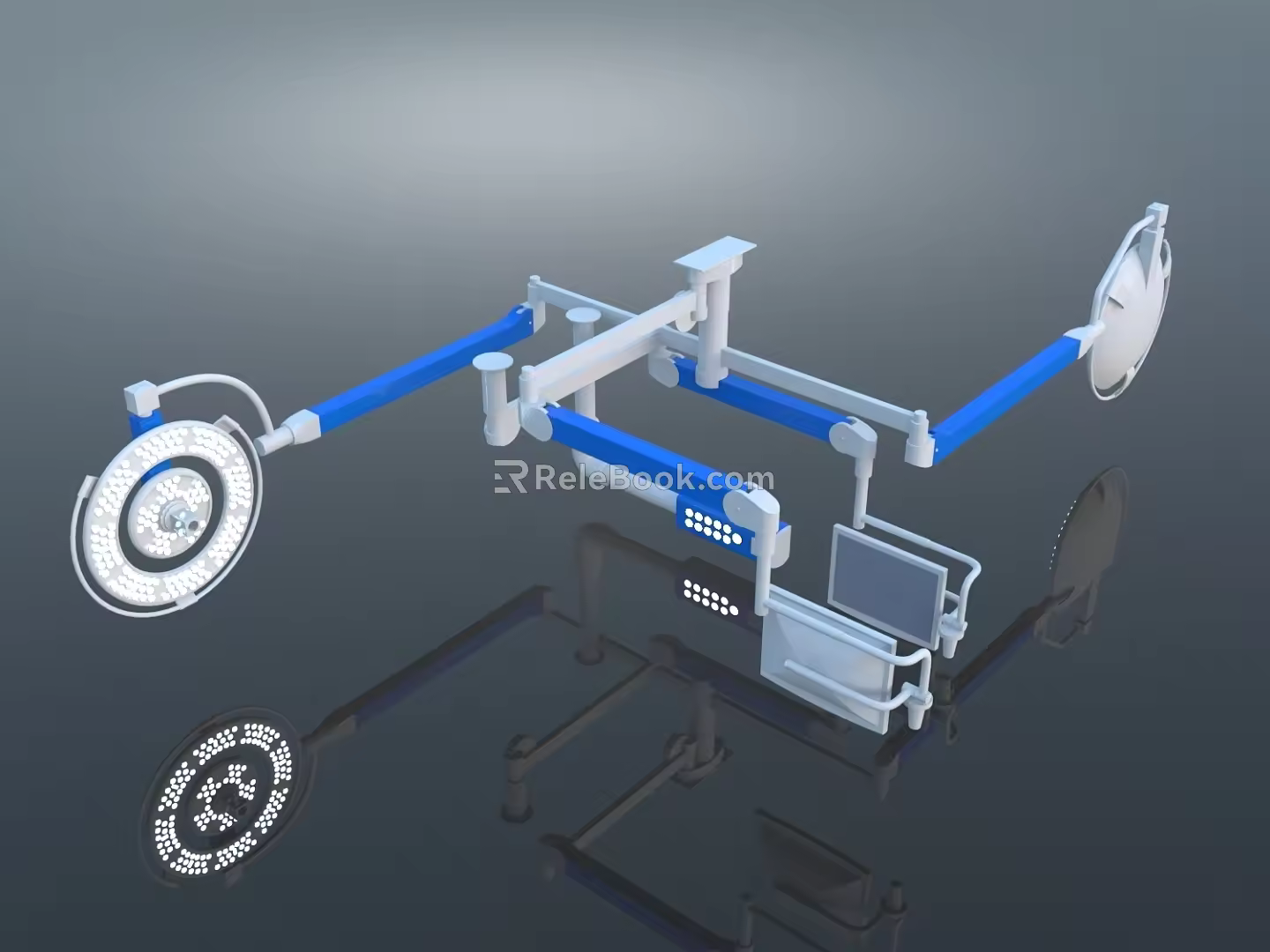 Modern medical lighting 3d model