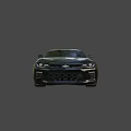 Black Sports Car with Sleek Exterior Design Shiny Body and Aerodynamic Lines