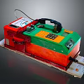 Building Emergency Communication Equipment With Red Green Casing Telephone Handset Buttons And Labels