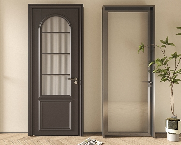 Modern single door combination 3d model