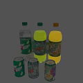 Drinks Coke Fanta 7-Up 3d model
