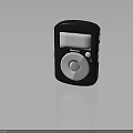Memorex Black MP3 Player With White Screen And Round Control Button 3d model