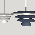 Modern chandelier 3d model