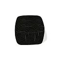 Modern Black Fabric Ottoman With Quilted Design For Living Room Decor