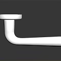 Sleek Polished Stainless Steel Door Handle With Modern Reflective Surface Design