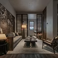 Modern Hotel Room Interior With Comfortable Bed Woven Headboard And Warm Ambient Lighting