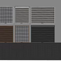 Home Window Blinds And Roller Shades In Various Materials And Styles 3d model