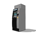 Public ATM Facility Self Service Cash Withdrawal Machine With Digital Screen And Card Slot