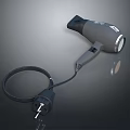 Handheld Electric Hair Dryer With Power Cord And Modern Design