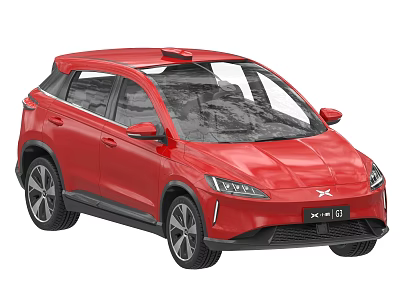 Red Xpeng G3 Electric SUV With Modern Design And Stylish Exterior 3d model