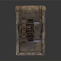 Vintage Industrial Mechanical Equipment With Metal Structure Gear Lever And Rustic Design