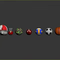 Assorted Sports Equipment Collection With Soccer Basketball Volleyball And Bowling Gear