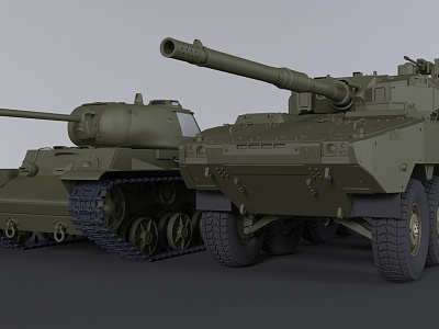 Tank Destroyer Artillery 3d model