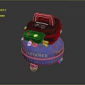 Substance Blue Air Compressor Tank With Black Top And Portable Design