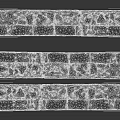 Building Exterior Wall Displaying Broken Bricks And Visible Structural Damage 3d model