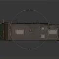 Modern RV Interior With Open Layout Kitchen Furniture Appliances And Cabinets