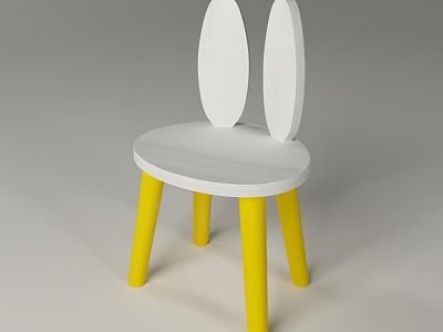 Children's cartoon rabbit ear seat model