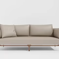 modern double sofa minimalist sofa 3d model