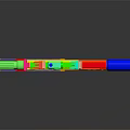 Multi Colored Toy Weapon With Aiming Scope And Vibrant Design For Kids Play