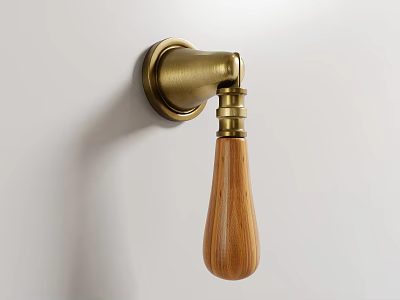 Retro Handle Brass Handle Cabinet Door Handle 3d model