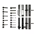 Various Door Handles With Lever Knob And Smart Lock Design Options