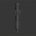 Futuristic Sci Fi Weapon Design With Advanced Tactical Features And Metallic Body