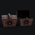 Modern Chest Modern Chest Wooden Chest Iron Chest Treasure Box Ancient 3d model