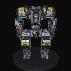 Robot Mechanical Warrior Future Warrior Transformers 3d model