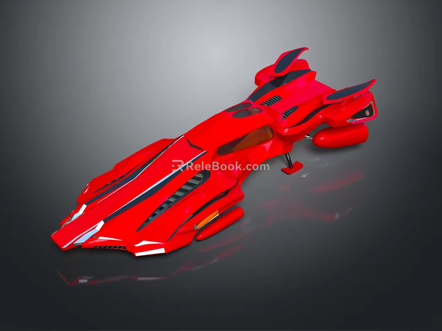 Modern Spaceship Spacecraft 3d model