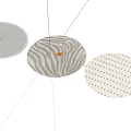 Modern Round Rugs Featuring Textured Zebra And Dotted Patterns