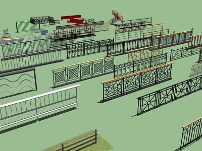 Railings Various Railings model