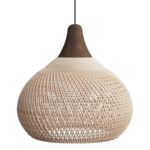 Rattan chandelier-Ji chandelier 3d model