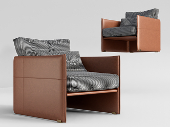 Modern single sofa 3d model