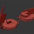 Traditional Brass Cheese Slicers With Round Plates And Pink Cheese Slices