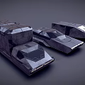 Futuristic Geometric Concept Cars With Angular Metallic Design And Sleek Surfaces